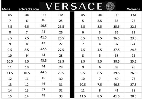 versace shoes true to size|Versace shoe size chart.